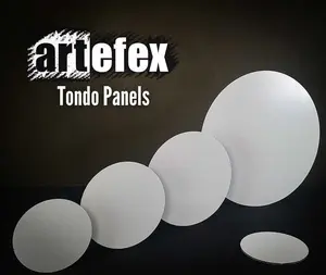 Circular Panels - Artefex Tondo ACM Art Panels,  Durable, Lightweight, 3mm Aluminum Composite, Perfect for Oil & Mixed Media Painting