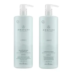 Paul Mitchell Awapuhi Wild Ginger Repair Nourishing Shampoo and Cream Rinse Liter Duo ($130.50 Value)