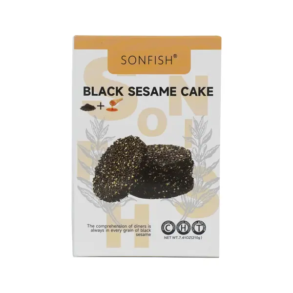Black Sesame Flavor Cookies & Crackers, crumbl cookies，crunchie, mre meals, Naturally, Gift, Vegetarian, Seeds & Honey, Low calories, Low Sugar, High Calcium, High Iron, 16 Servings, 7.41oz, healthier choice snack biscuit