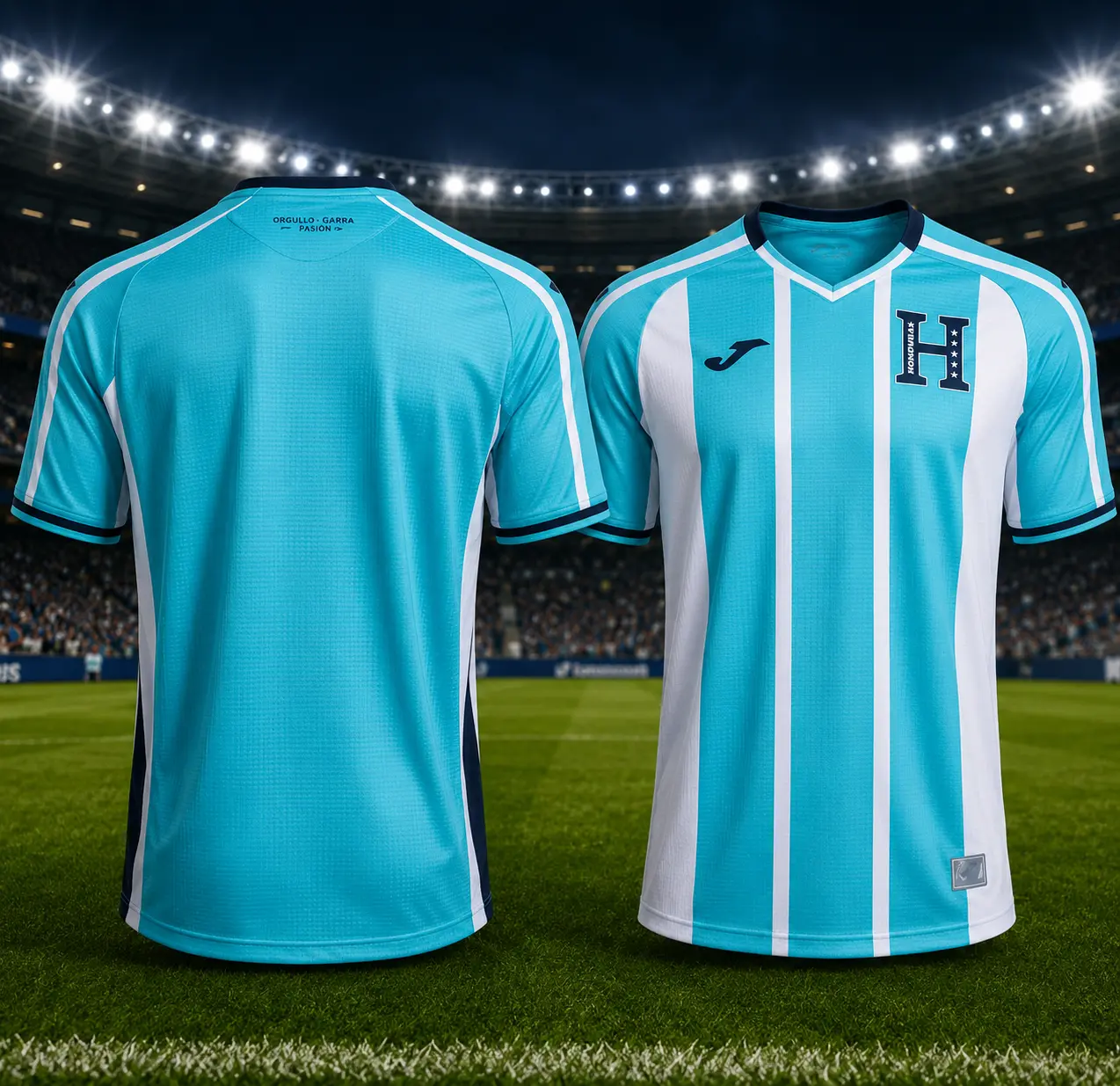 Honduras 2026 home and away jerseys, soccer jerseys for fans.
