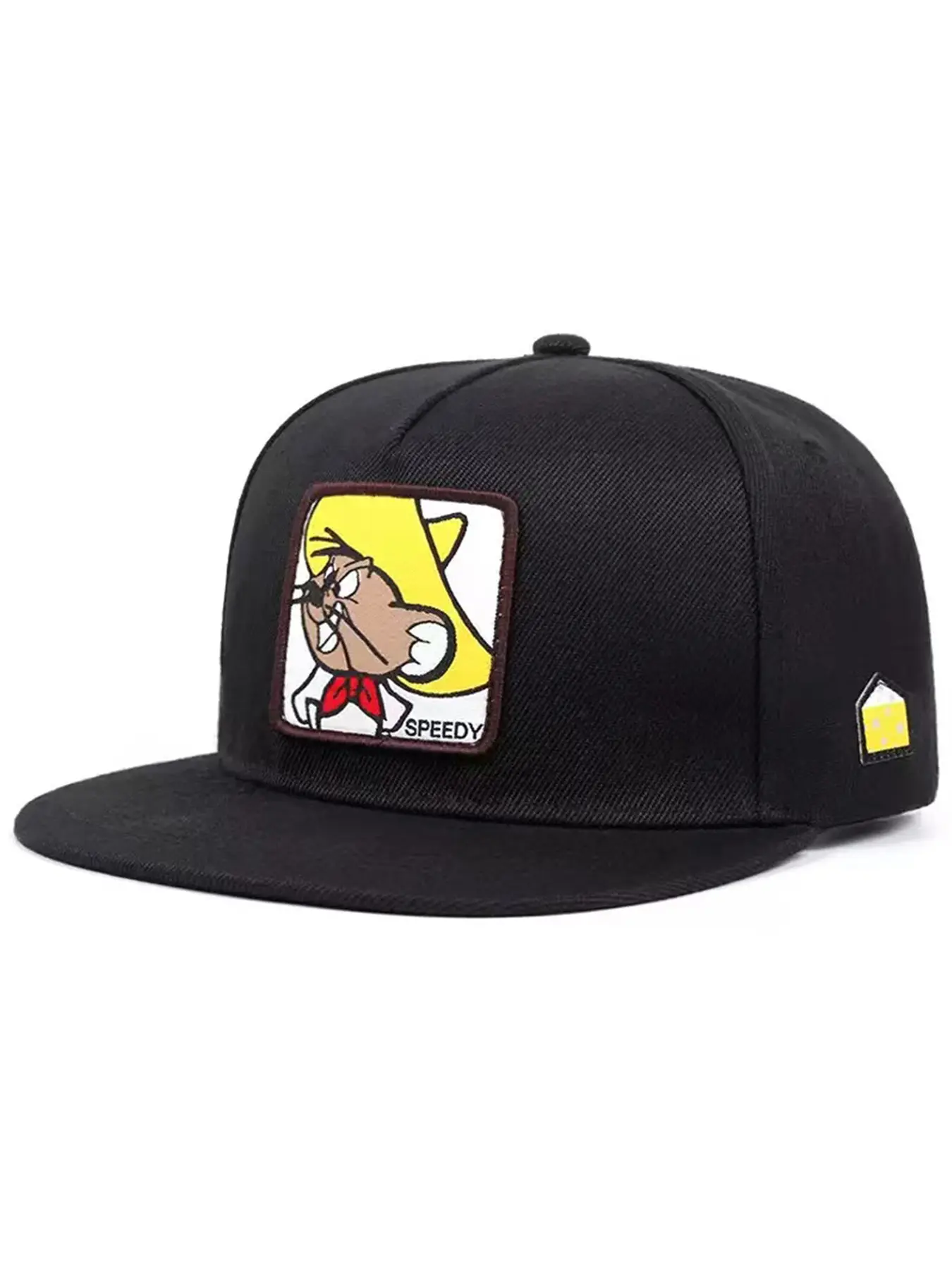 2025 Personalized Cartoon Flat Edge Hat SPEEDY Mouse Labeling Embroidery Men's Street Hip Hop, Women's Outdoor Cycling Sports Sunshade Hat, Baseball Cap Adjustable, Adjustable Casual Hats, Unisex Outdoor Cap, Quality Caps