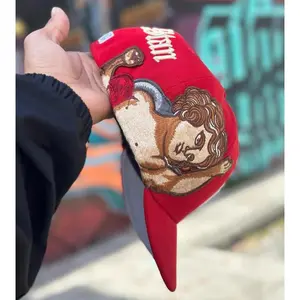 Unisex Non-Adjustable Cotton Baseball Cap with Duck Tongue & Wings Embroidery for Outdoor Sports and Street Wear