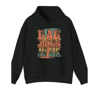 Funny Dad Jokes Hoodie Vintage Style, Dad Jokes Are How Eye Roll Hoodie, Cool Dad Humor Hoodie, Father's Day Gift for Dad, Retro Funny Dad Hoodie, Trendy Dad Life Apparel