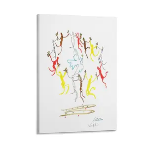 Pablo Picassos Wall Art. Canvas Print Poster. Abstract Minimalist Line Art. Aesthetic for Living Room, Bedroom. Poster Canvas Wall Art For Bedroom Decor Bar Office Room Decor Gift