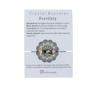 Fertility bracelet with an affirmation