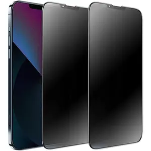 2 Pack Matte  Screen Protector for  13/14/13 Pro, Anti-Glare Anti-Spy Tempered Glass Film, 6.1 inch, Rounded Edge Full Coverage, Smooth &