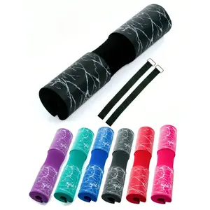 Squat Pad Barbell Pad For Squats, Lunges And Hip Thrusts - Foam Sponge Pad Provides Relief To Neck And Shoulders While Training - Fit Standard(1 Shoulder Guard For Barbell &2 Straps)Multiple Colors Are Available