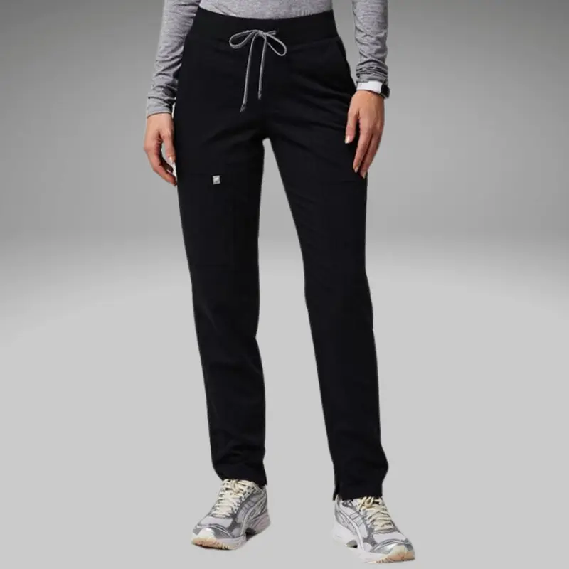 Fabletics Women's Athletic Ion Scrub Pant - Elastic Waist, 75% Polyester, Anti-Microbial, All Seasons Women's Workwear Bottoms for Medical Professionals