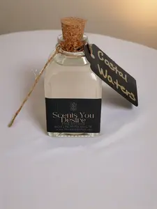 Scents You Desire Reed Diffuser - Costal Waters 4 oz with 6 Fiber Reeds for Clean Calming and Refreshing Aquatic Scent