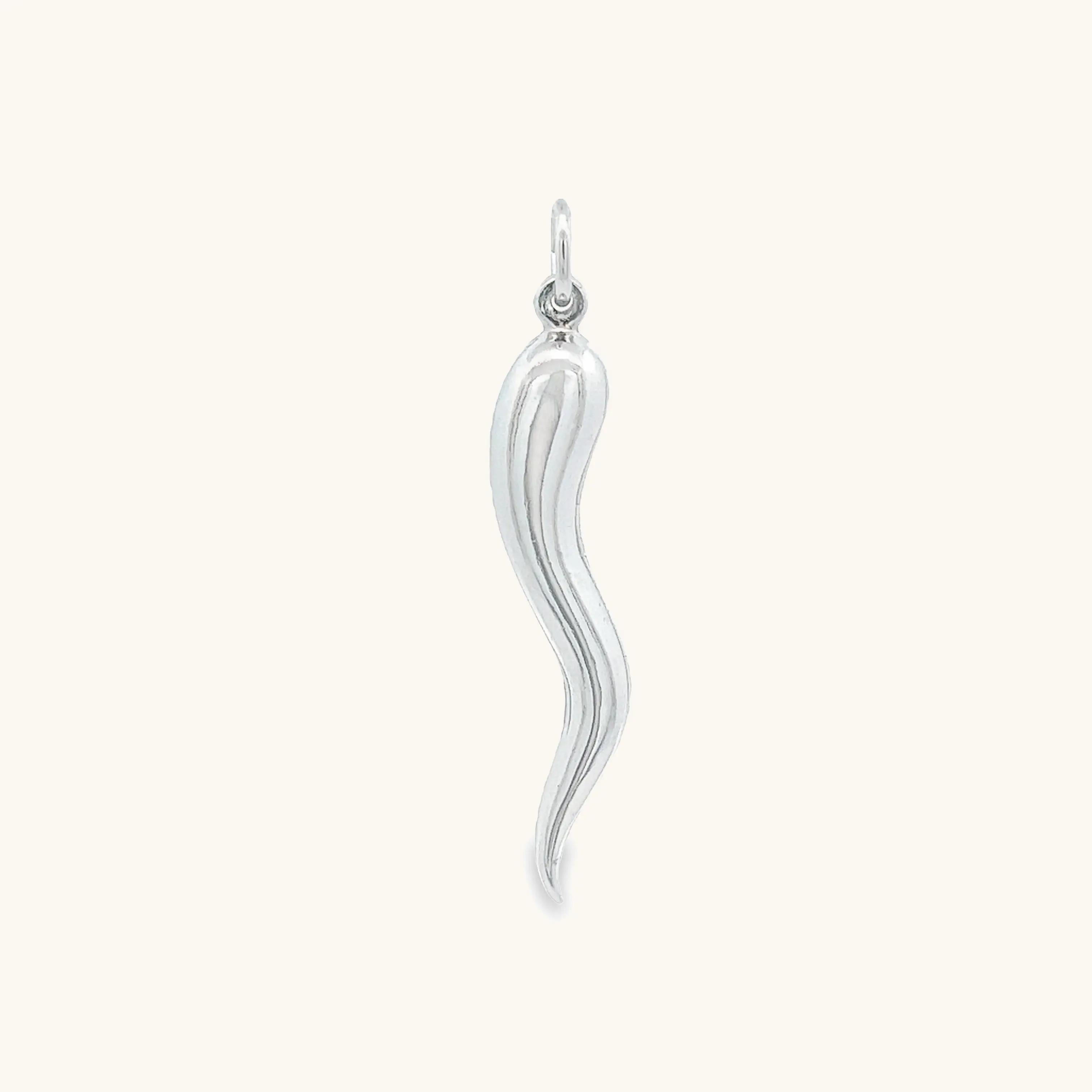 925 STERLING SILVER ITALIAN HORN CHARM PENDANT