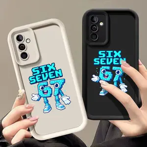 Six Seven 67pattern phone case for Samsung S26/S25/S23/S24/S22/S21/NOTE20/PLUS/ULTRA/FE/A54/A53/A52/A36/A35/A34/A33/A17/A16/A15/A14/A13 cover soft shockproof protective Shell Protection Protection A gift for fashion enthusiasts