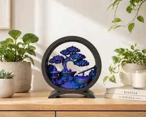 Mini Bonsai Zen Decor | 3D Printed Bonsai Sculpture | Japanese Style Desk Decor | Unique Gift for Mom | Meditation Room Art