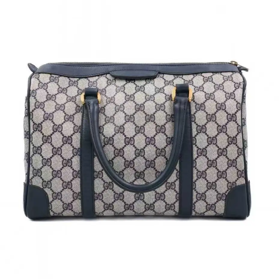 Pre-owned GUCCI Canvas Top Handle Bag Boston Medium Monogarm JM MM430