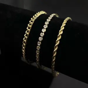 Elegant Gold Bracelet Stack