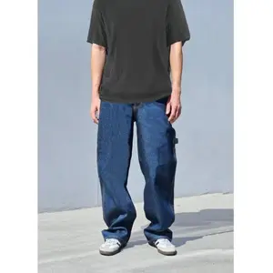 NEO BLUE Denim Light Blue Baggy Carpenter Jeans