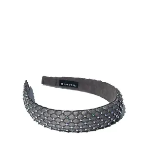 Gray Fishnet Headband