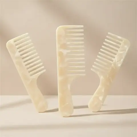 Marble Pattern Hair Brush, Hair Grooming Brush, Detangler Brush, Hairdressing Comb, Portable Anti-Static Hair Styling Comb for Salon, Home and Barbershop, Straight and Curly Hair Products for Men & Women