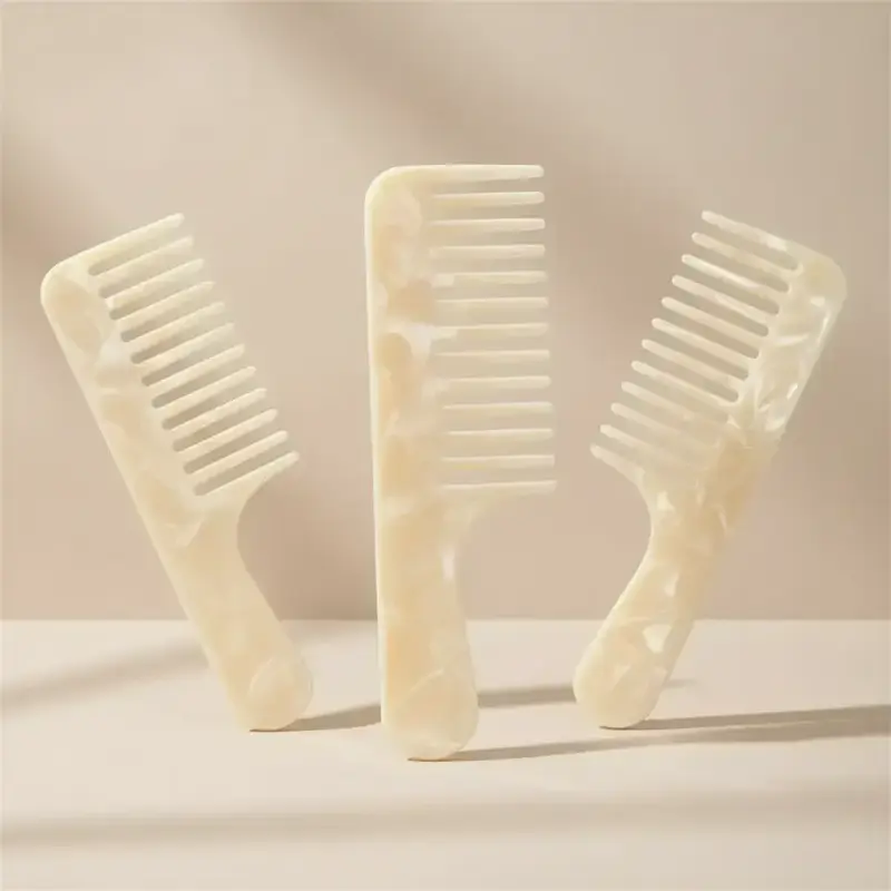 Marble Pattern Hair Brush, Hair Grooming Brush, Detangler Brush, Hairdressing Comb, Portable Anti-Static Hair Styling Comb for Salon, Home and Barbershop, Straight and Curly Hair Products for Men & Women