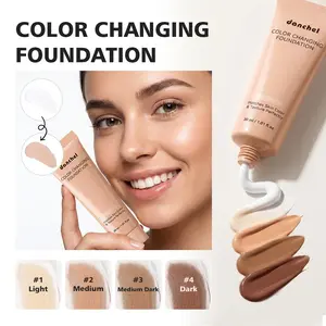 30ML Hydrating Color-Changing Foundation, Lightweight and Breathable, Natural Look, Smart Tone-Adjusting, Brightening Coverage Bb Cream, Makeup