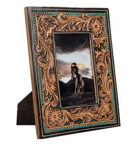 HAND TOOLED PHOTO FRAME