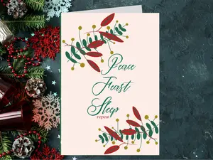 Personalized Greeting Cards 5.5" x 8.5" w/ Envelope | Custom Message | Holiday Cards | Christmas Gift | Unique Gifts for her | Gifts for him
