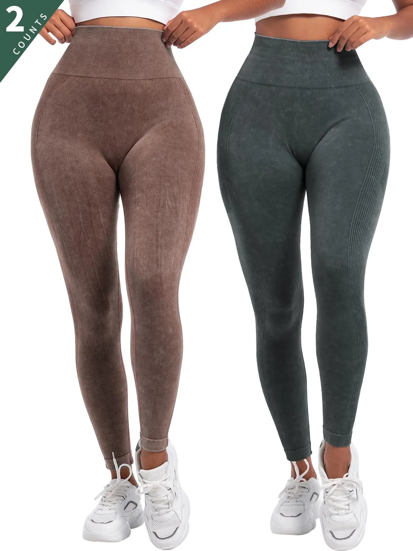 Women's Solid Stretchy High Waisted Sports Leggings, Casual Comfy Breathable Skinny Pants for Yoga Gym Workout Running, Ladies Sportswear for All Seasons