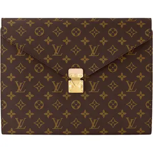 Louis Vuitton S-Lock Envelope Travel Organizer Bag for Men and Women – Monogram Canvas – Brown