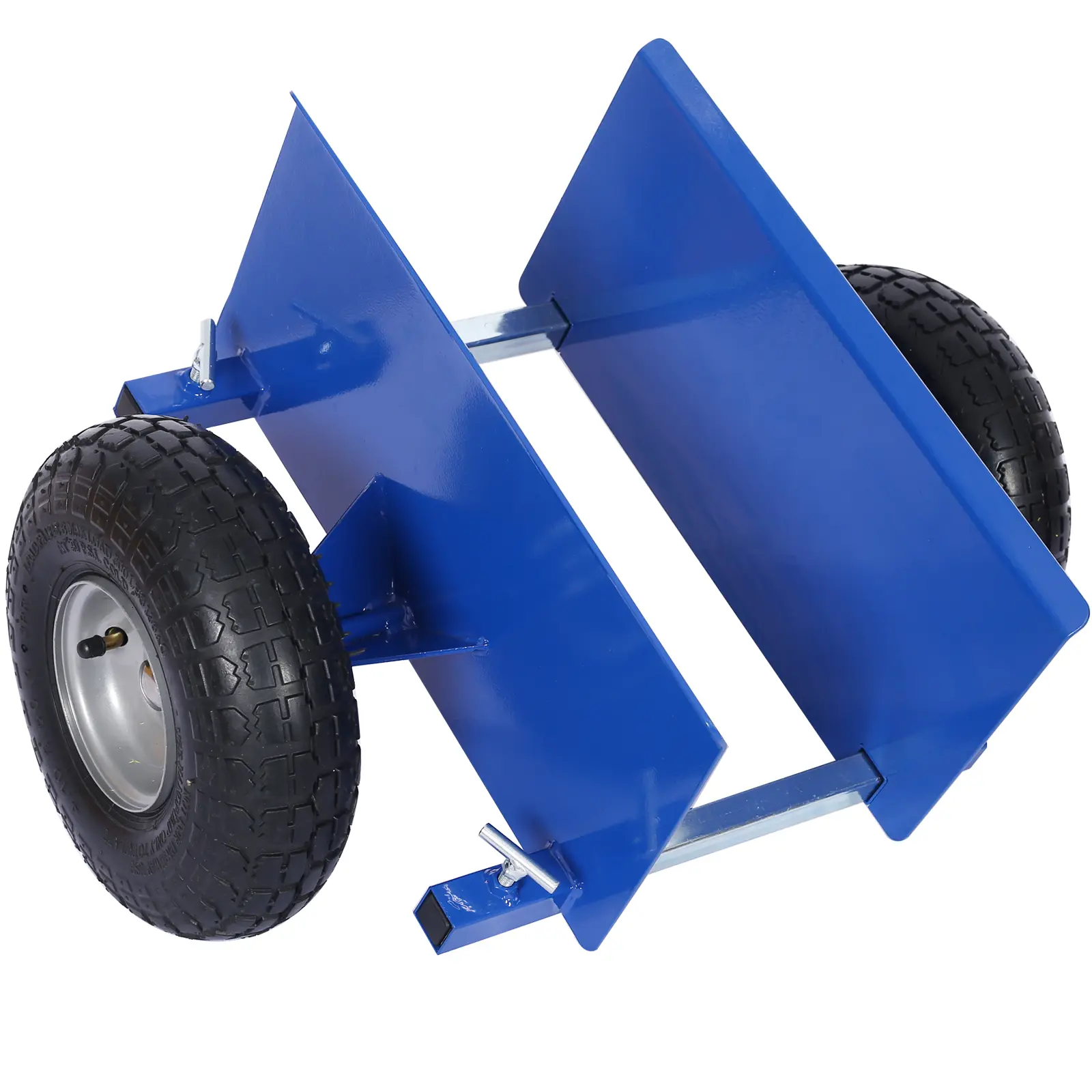 600lb Panel Dolly with 10in Pneumatic Wheels, Heavy Duty Furniture Mover Dolly Cart, Blue Steel Frame Utility Dolly for Moving Boxes Appliances, 600 Pound Capacity Moving Dolly for Home Warehouse Office Use, Home Furniture and Household