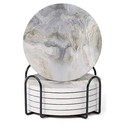 Abstract Gray White Marble