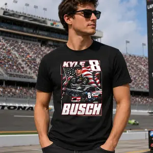 Kyle Busch Tribute Shirt, In Memory Racing Graphic Tee, Retro NASCAR Fan T-Shirt