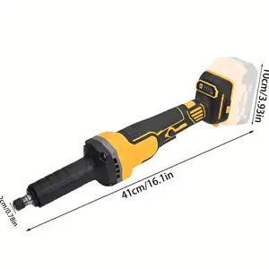 Cordless die grinder compatible with DEWALT 20V, 11,000 RPM brushless motor, 1/4 precision chuck, compact design, variable speed electric die grinder for metal/plastic/wood grinding, rust removal, polishing