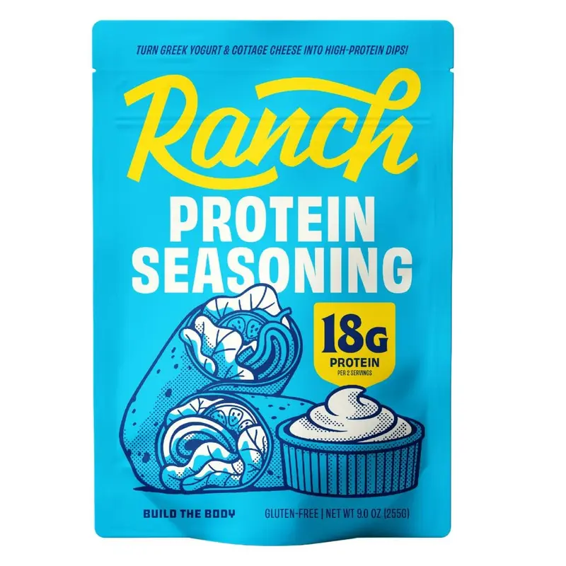 Protein Ranch Seasoning for Salad Dressings & Dips - Quick & Easy Ranch Dressing Mix | Turn Greek Yogurt or Cottage Cheese into Protein Ranch | Great with Veggies & Popcorn | Savory Protein Powder