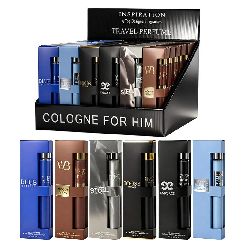 6-Piece Set Men's Eau De Toilette Fragrance，Cologne For Men，Travel Size Perfume，Long-Lasting ，6 Different Scents，Perfect For Dating, Daily Life, Parties, Gift Giving，1.18 fl oz/35 ml Each Bottle