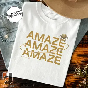 Comfort Colors Embroidered Amaze Amaze Amaze Shirt, Sci-Fi Men Tee, Funny Space Quote Shirt, Book Lovers Gift