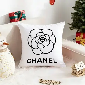 Cute C-Chanels-L Throw Cushion, Soft Plush Fabric with Double-Sided Printing, Pillow for Home & Travel
