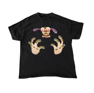 Gildan Ren And Stimpy These Hands Vintage Black T-shirt Crew Neck Casual Shirts Unisex Tshirt Gothic Grunge Y2k Emo Scene Amity Affliction Style Clothes Gifts For Men Women Streetwear Menswear Womenswear 100% US Cotton Top Shortsleeve