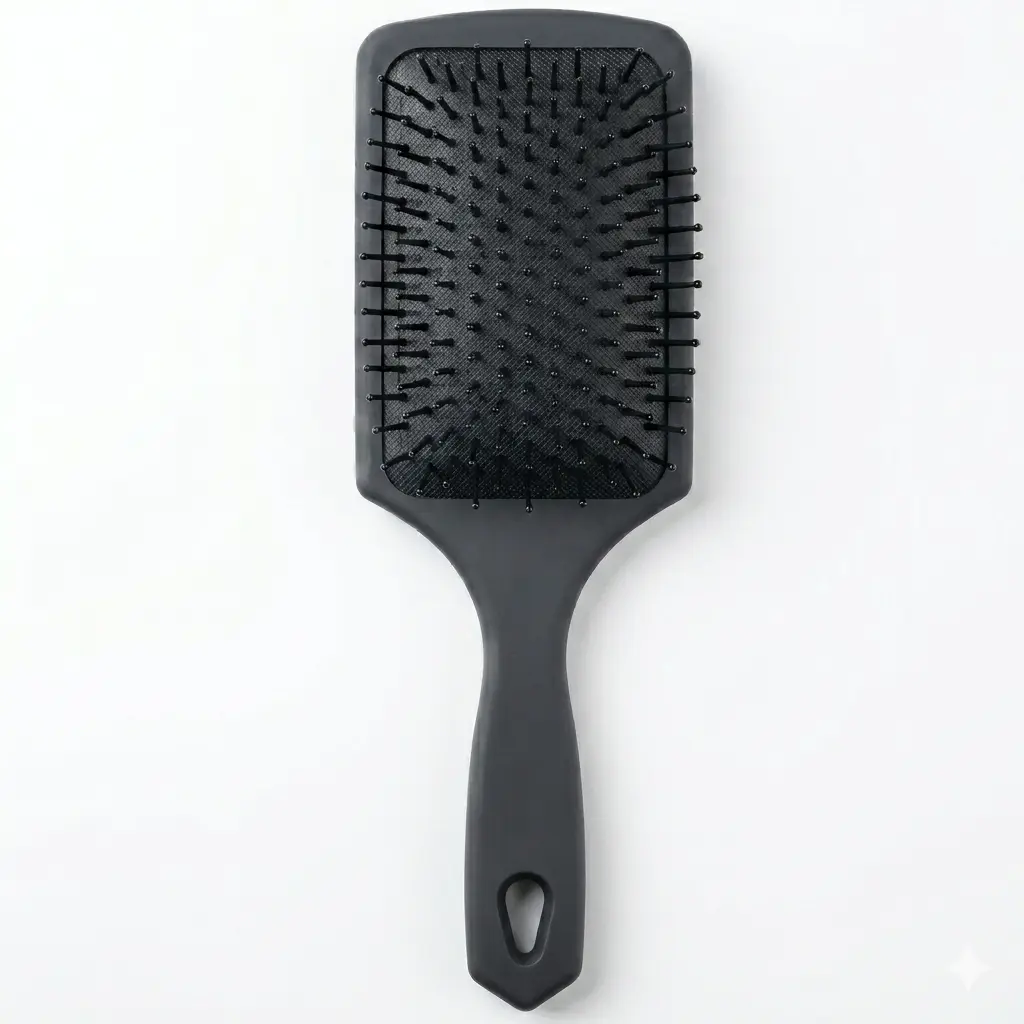 Professional Paddle Brush - Black, Paddle Shape Hair Brush, Hair Styling Aid for Haircare & Styling