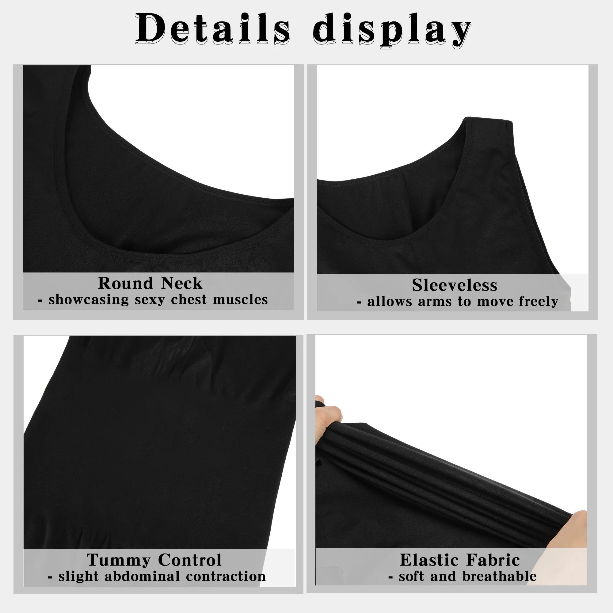 1/2/3/4 Pack Menswear Body Shaper Shapewear Moderate Compression Tank Top Underwear Vest Shirt Comfy Stretchy Lightweight Workout Fabric Breathable Sports Soft Fitness Casual Gym Stylish