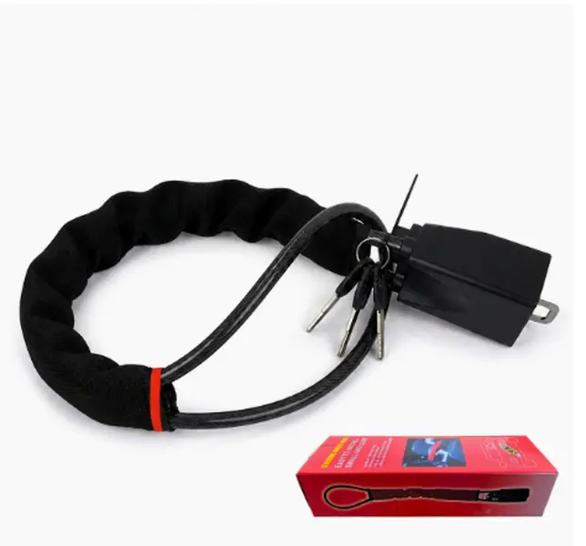Vehicle Anti-Theft Steering Wheel Lock with Seat Belt Security - Compact Car Security Accessory, Visible Deterrent for SUVs, Easy Installation & Removal for Secure Parking