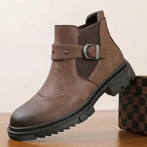 Men’s loafers, high-heel ankle boots, non-slip men’s shoes, trendy men’s boots, durable, stylish, retro, classic men’s shoes