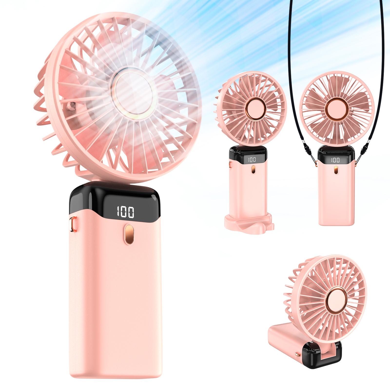 Portable Handheld Fan – Mini, Foldable, USB Rechargeable, Ideal for Travel & Outdoor Activities