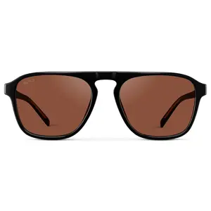 Emerson - Unisex Non-Polarized Modern Rectangular Aviator Tinted Sunglasses