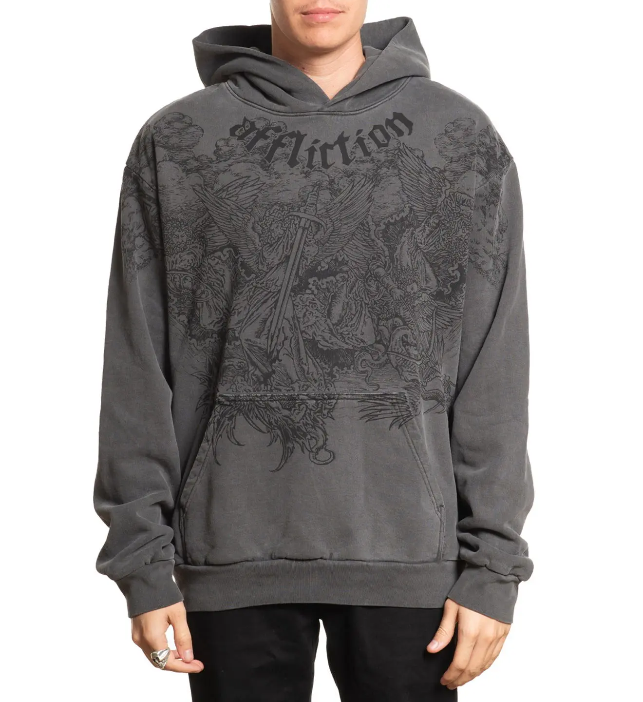 Affliction Men's Pullover Hoodie Angels