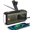 Emergency Hand Crank Radio, Portable Survival Radio, Battery Radio Emergency, AM/FM/NOAA Portable Weather Radio with Phone Charger, Solar Powered USB Charged Radio for Indoor Outdoor Camping, SOS Alarm