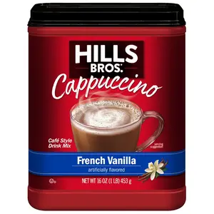 Cappuccino Mix – Rich, Frothy Coffeehouse-Tasting Instant Drink Mix – Quick and Easy Preparation – Perfect for Hot & Iced Drinks & Creaming Coffee – French Vanilla, 1 Pack of 16oz