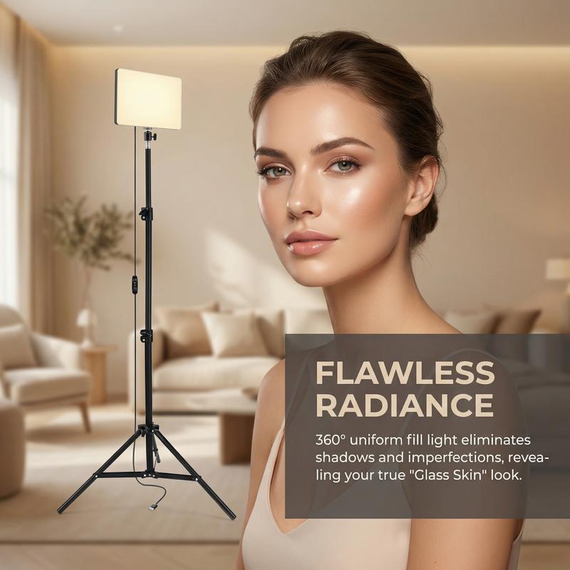 10" LED Square Light Panel with 63" Extendable Stand 3 Color 2200-4500K Studio Lighting for YouTube/TikTok/Instagram Content Creation, Dimmable Brightness, USB Powered, Soft light(1PCS)#valentine's#new years 10" LED Square Light Panel with 63" Extendable Stand 3 Color 2200-4500K Studio Lighting for YouTube/TikTok/Instagram Content Creation, Dimmable Brightness, USB Powered, Soft light(1PCS)#valentine's#new years