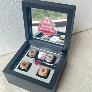 Indiana Football 2025 Perfect Season 4 Championship Rings Set [Guesswork Version]