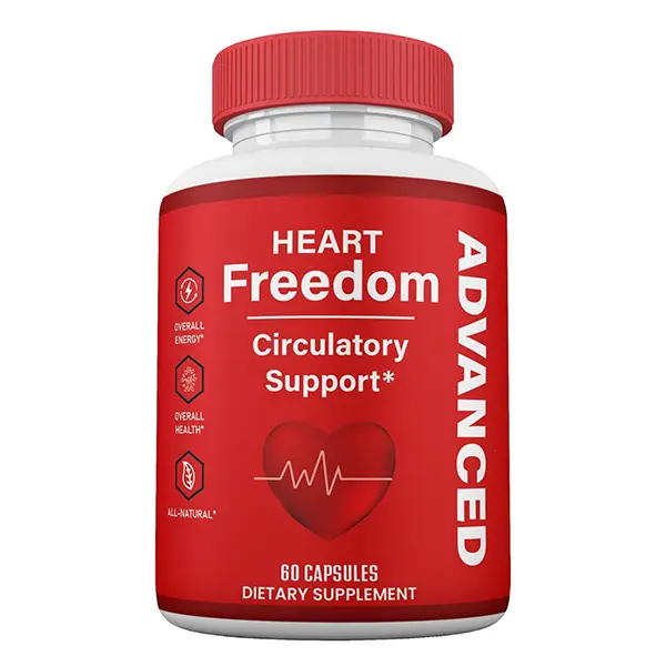 Heart Freedom Capsules - Circulation & Blood Flow Support Supplement - Daily Cardiovascular Wellness Formula - Easy to Take Capsules - 1 Pack