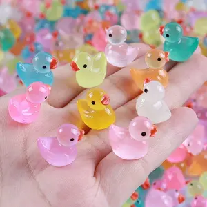 30-Piece Glow-In-The-Dark Duck Toy Set, Mini Realistic Plastic Ducks, Perfect Party Favors and Gift Bags, Fun Night Light Decorations