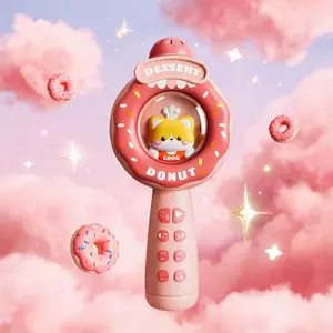 Kpop Portable Karaoke Microphone Toy for Toddlers,with LED Lights, Built-in Music, Bluetooth Connectivity, Educational Musical Instrument Set, Birthday/Christmas Gift to Boost Confidence & Creativity mom approved